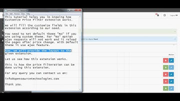 Customize Price Filter - OpenCart Video Tutorial
