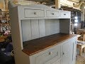 Custom Furniture Painted Secretary Hutch Reclaimed Wood with File Drawer Complete Build