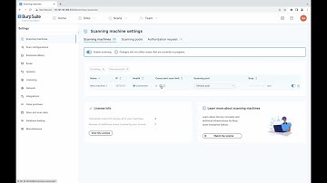 Managing scanning machines in Burp Suite Enterprise Edition