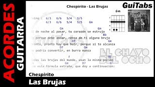 LAS BRUJAS 🎃 - Chespirito ( Letras - Acordes GUITARRA 🎸- Karaoke )