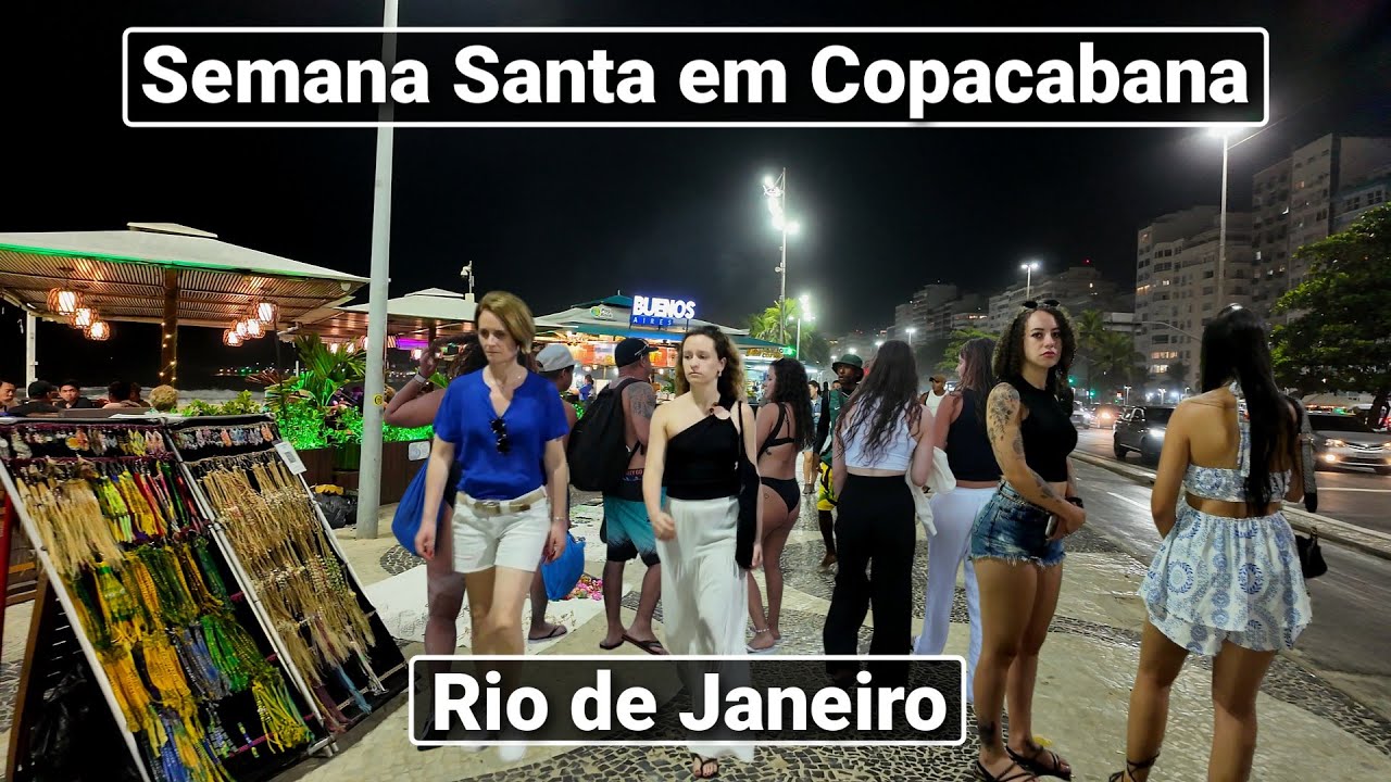 Страстная неделя в Копакабане | Вечерняя прогулка – Рио-де-Жанейро