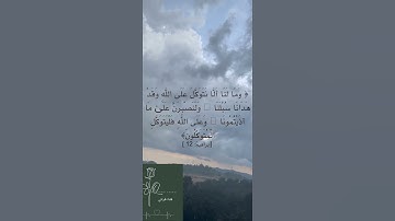 ||تلاوة تقشعر لها الأبدان💚وَمَا لَنَا أَلَّا نَتَوَكَّلَ عَلَى اللَّهِ