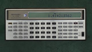 Sharp EL-5100, a groundbreaking and stylish 1979 programmable calculator gets a new LCD.