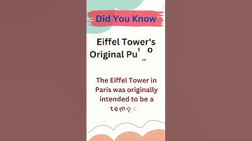 Eiffel Tower #didyouknow #paris #eiffeltower #interestingfacts #history #funfacts #facts
