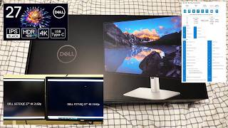 IPS BLACK - Dell UltraSharp U2723QE 4K Monitor. Unboxing & User Review. comparison with a P2715Q