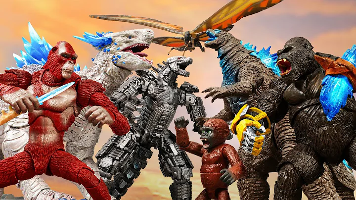 Stop-Motion War: Epic Kaiju Battle | Godzilla x Kong vs. Mecha vs. Shimo x Skar King