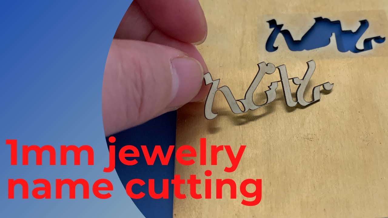 1mm Gold Silver Jewelry Name Cutting Video for Client How to Cut