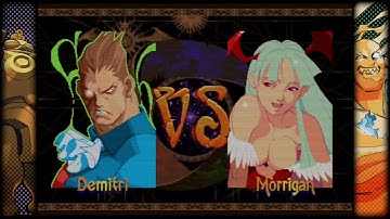 Darkstalkers Vampire Savior 2 - Demitri Arcade Mode