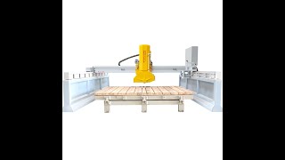 Working video Рабочее видео PLC laser bridge stone cutting machine Мостовой станок для резки камня