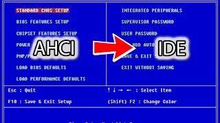 Etna identification our Don't do this anymore.} How To: Switch SATA Mode from AHCI to IDE - YouTube