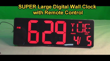 XREXS Large LED Digital Wall Clock & Remote Count Up & Down Timer Alarm Clock Day/Date/Temp REVIEW