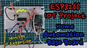 [M2M Hacks] Smart Home Automation ESP8266 Base Board (feat. 74HC595) (# 1)