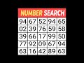【Number Search】👀 Only 1% Can Solve This!【Can You Find the Number?】 ❓#quiz #brain #brainexercise