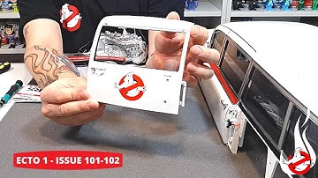 Build the Ghostbusters Ecto-1 - Issue 101 + 102 -  RH Rear Window + Rear Door ( Speed Build )