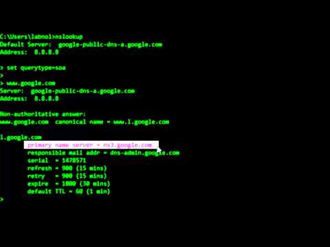 Find DNS Name Server of a Domain