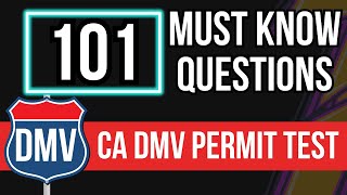California DMV Permit Test 2024 (101 Must Know Questions)