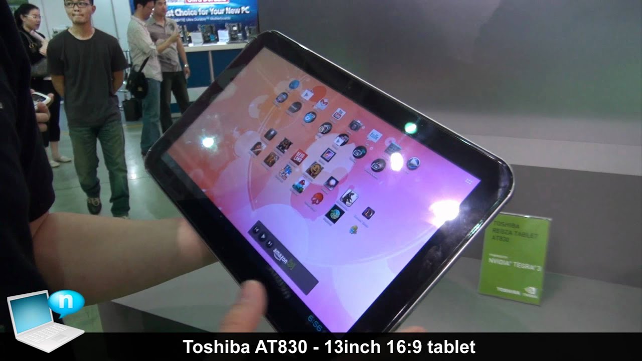 Toshiba AT330 (Regza AT830) - 13.3 inch tablet - YouTube