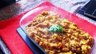 Mirza Ghasemi Persian Aubergine and Tomato Starter