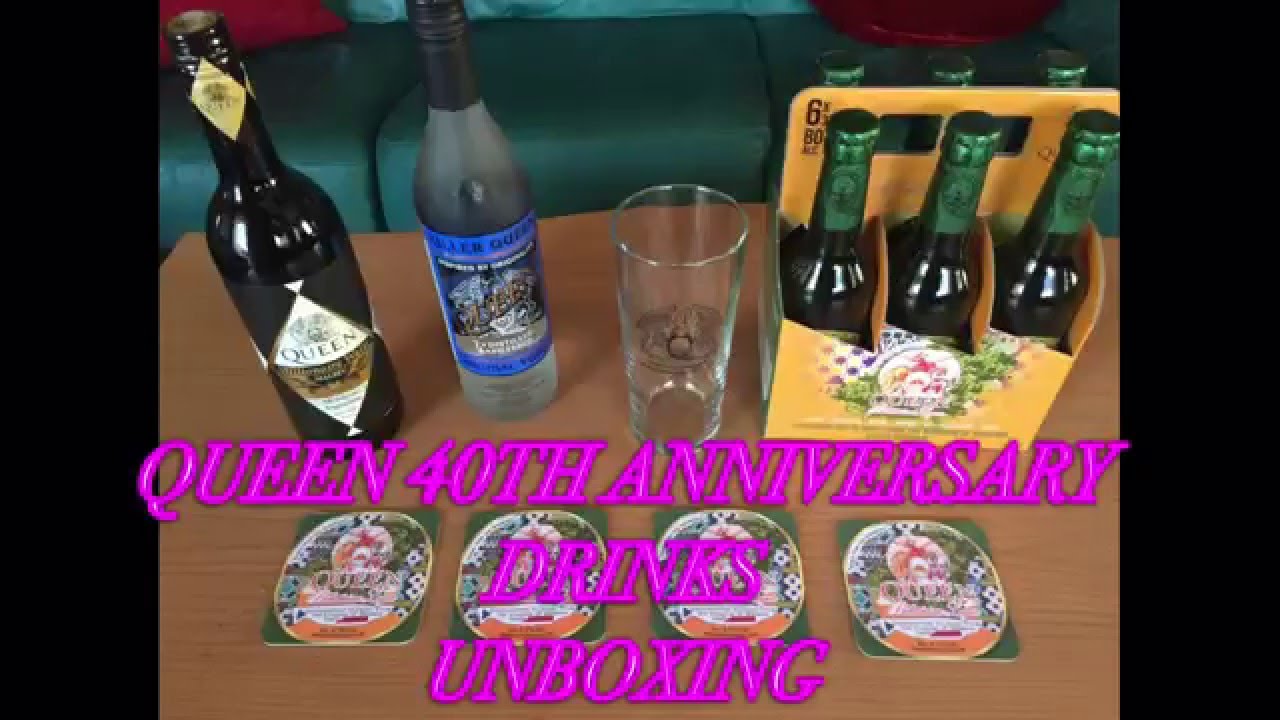 Queen 40th Anniversary Drinks Bohemian Lager Killer Queen Vodka Millionaire Waltz Malbec