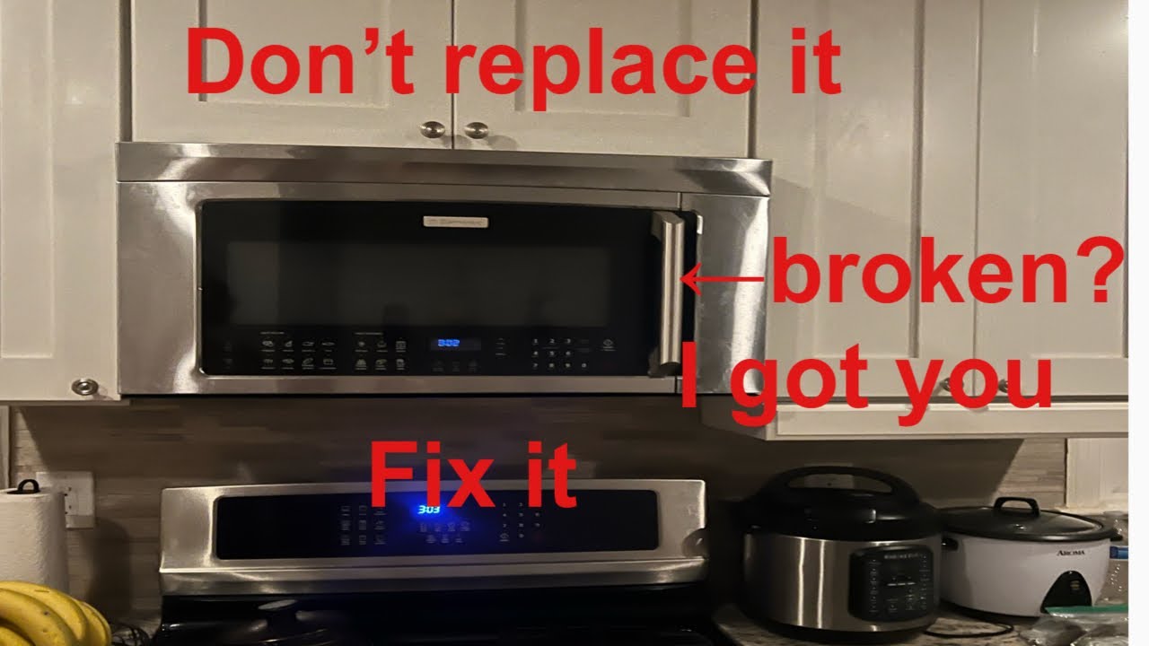 What's a simple way to address the microwave handle? : r/fixit