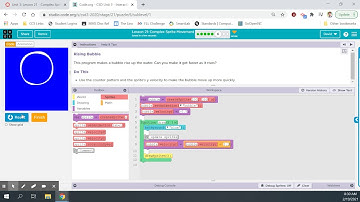 CSD Unit 3: Lesson 21 - Complex Sprite Movement