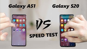 Samsung Galaxy A51 vs Samsung Galaxy S20 | Speed Test | Robber playing