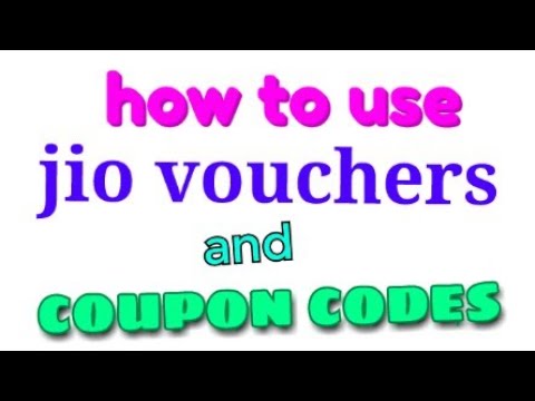 How to use jio vouchers and coupon codes