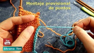 Montaje temporal/provisional a partir de una cadena. Cómo montar los puntos TEJIDO A DOS AGUJAS №906