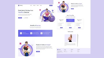 React Gym Website Design Using ReactJs Tutorial | React Projects for Beginners