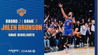 Jalen Brunson PUTS ON A SHOW in front of MSG Crowd with 44 points vs Pacers | 2024 NBA Playoffs