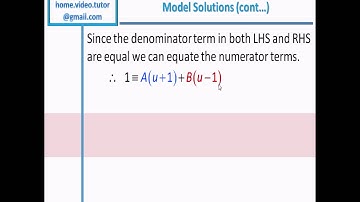 Integration by Substitution - Example 1