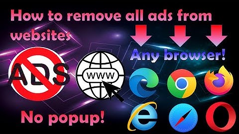 How to remove all ads & popup from websites