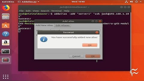 Aliases are an easy way to create a shortcut for a Linux command