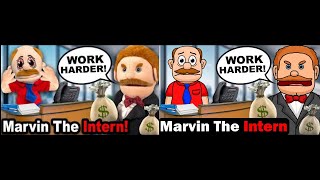 SML Movie: Marvin The Intern! [Original & Animation Side By Side]