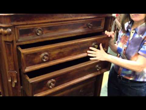 Antique Furniture Renaissance Revival Drawer Chest With Rare Side Lock In Our Antiques Mall 