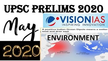 ENVIRONMENT-MAY 2020 VISION IAS CURRENT AFFAIRS :UPSC/STATE_PSC/SSC/EPFO