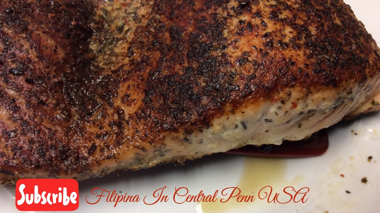 Mediterranean Herb Fresh Salmon And Plain Fresh Salmon