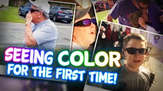 Seeing Color For the First Time! Tear Jerking Moments when Family & Friends give the Gift of Color!