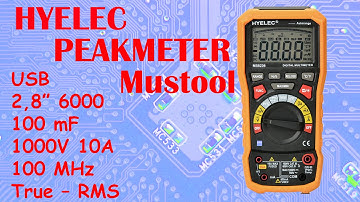 Добротный мультиметр HYELEC MS8236, PEAKMETER PM8236, Mustool MT826