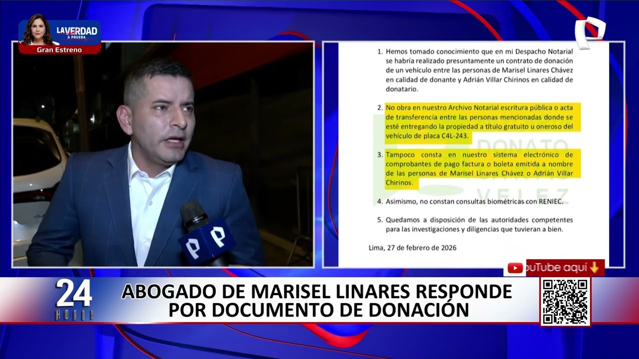 Abogado de Marisel Linares responde por contrato de donación de auto: ¿qué dijo?