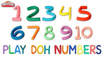 Learn Counting Numbers from 1 to 10 with Play Doh for Kids