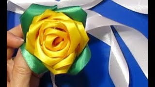 Супер_быстро как сделать красивые РОЗЫ🌹подарок своими руками🌹 поделки атласных лент канзаши🌹DIY Супер_быстро как сделать красивые РОЗЫ🌹подарок своими руками🌹 поделки атласных лент канзаши🌹DIY