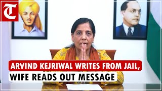 Delhi CM Kejriwal's wife Sunita reads his message, written in ED custody