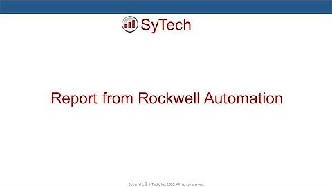 Report from Rockwell Automation