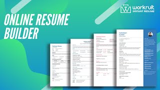 Create Resume in 5 minutes - Best Online Resume Builder 2020 - CV Maker Resume Builder PDF Template screenshot 4