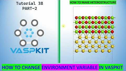 How to Modify Environment variable in VASPKIT to Build Heterostructure