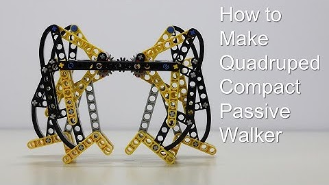 How to Make Quadruped Compact Passive Walker / LEGO