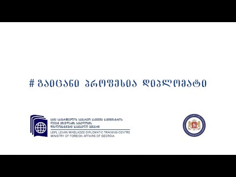 გაიცანი პროფესია დიპლომატი