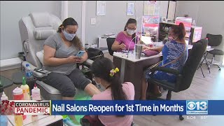 Nail Salons Reopen For First Time In Months