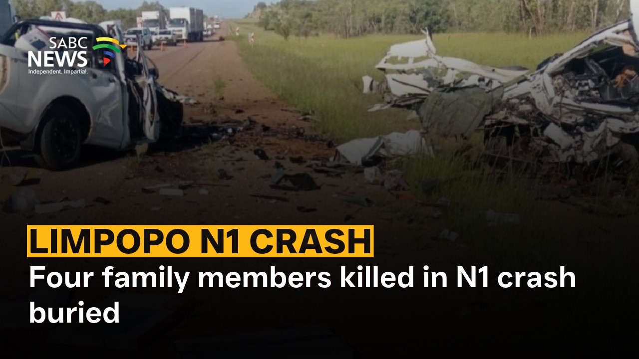 Four family members killed in N1 crash buried - YouTube